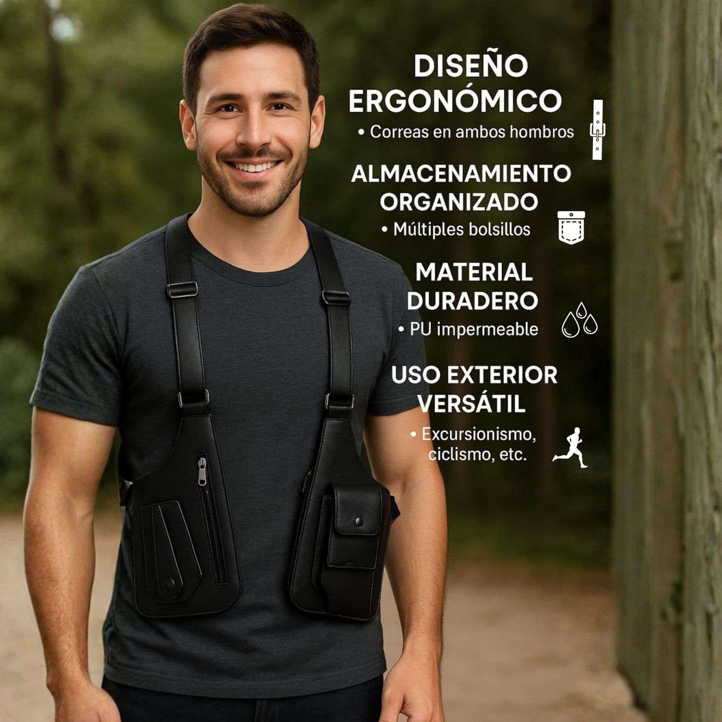 Bolso táctico antirrobo